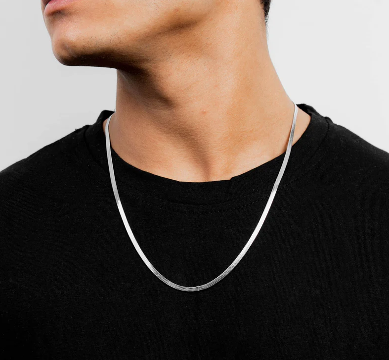 Flat Snake/Brazilian 3MM (Silver)