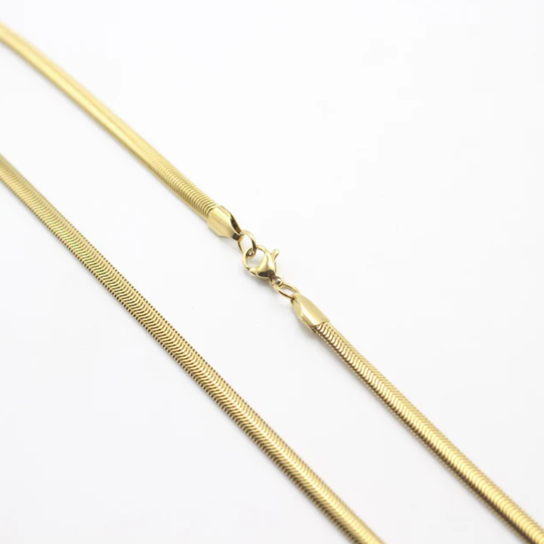 Flat Snake/Brazilian 3MM (Silver)